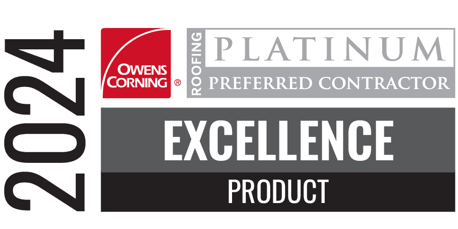 Owens Corning 2024 Platinum Excellence Award badge