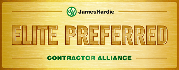 James Hardie Elite Preferred Contractor Alliance badge